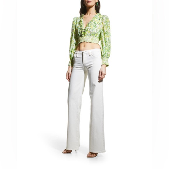 Alice and Olivia Callico Blouse Sz Medium - Picture 6 of 12